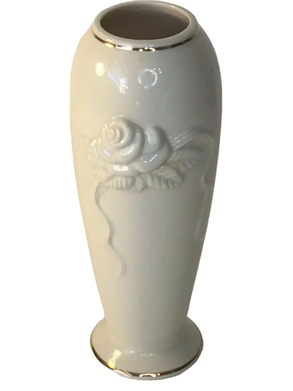 Vintage Lenox Rose Blossom Bud Vase 7.5
